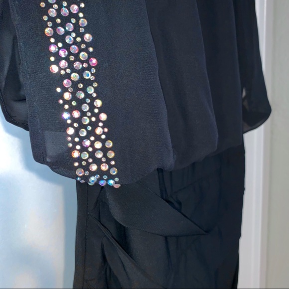 Black Dress with sequins (Deb) - Picture 2 of 4